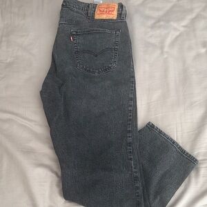 Levi's Men's Dark Gray Straight Jeans